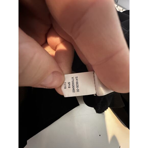 Athleta Size 6 Women Mercer Romper Jumpsuit Wide Leg Quick Dry Black 19” In BD4 - Picture 10 of 11